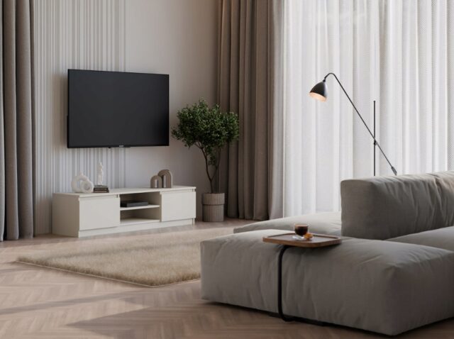 MALWA 140 TV cabinet  cashmere - imagine 4