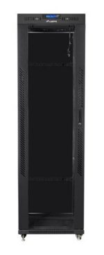 Lanberg FF01-6242-12BL rack cabinet 42U Freestanding rack Black - imagine 3