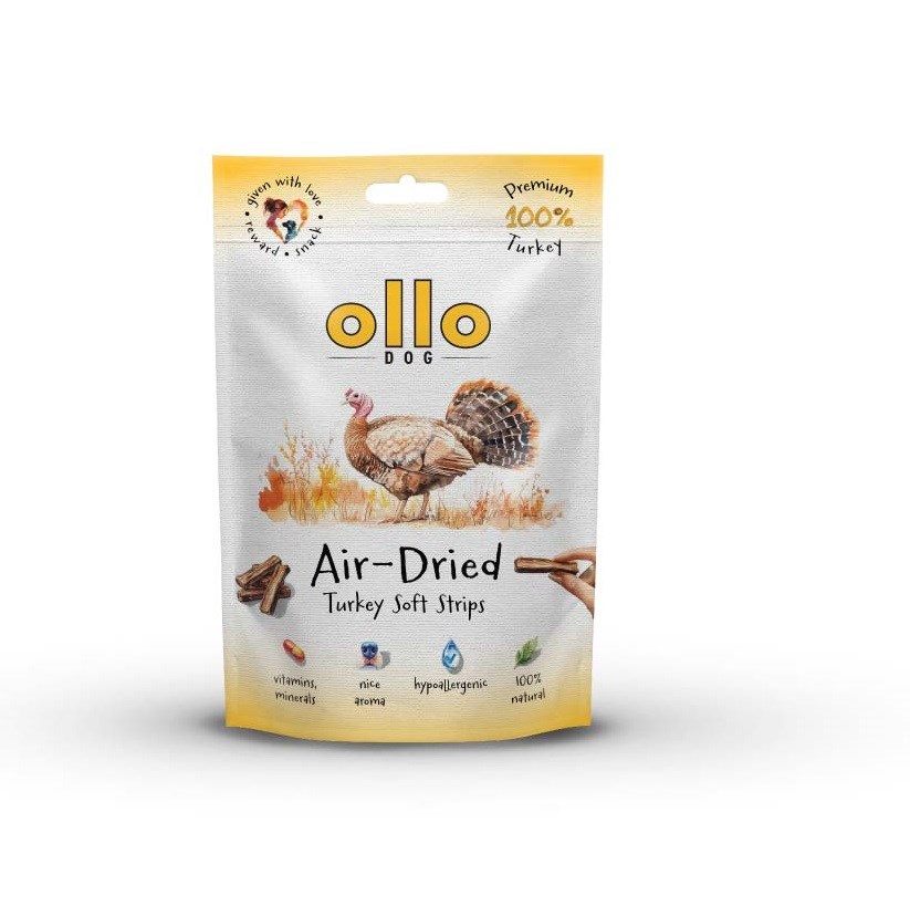 cps-857836bab048ce395c89a9615db256ea-2026-03-02-02-02-12 OLLO Air-Dried Turkey strips - dog treat - 80g - imagine 1