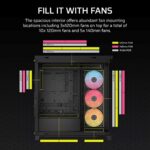 Corsair 4500X LX-R RGB Tempered Glass Mid-Tower  Black Midi Tower - imagine 7