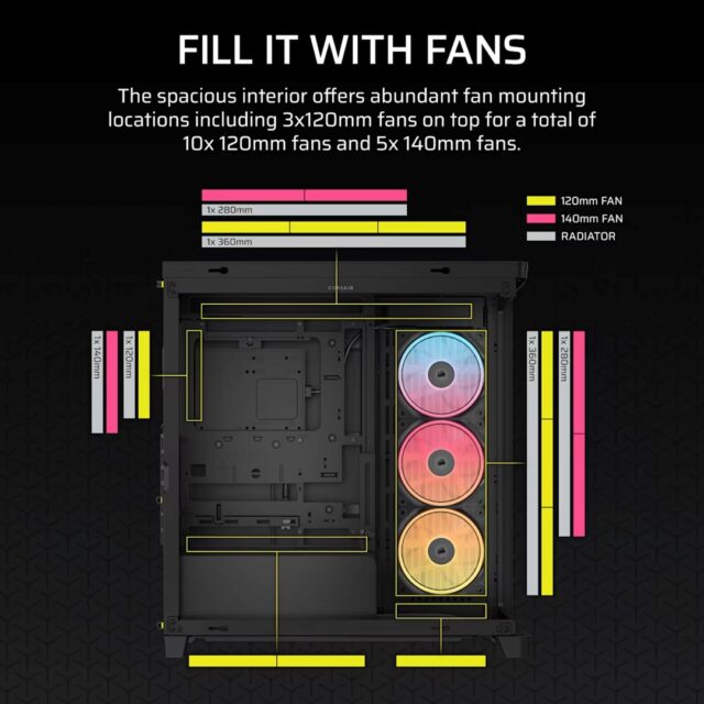 Corsair 4500X LX-R RGB Tempered Glass Mid-Tower  Black Midi Tower - imagine 7