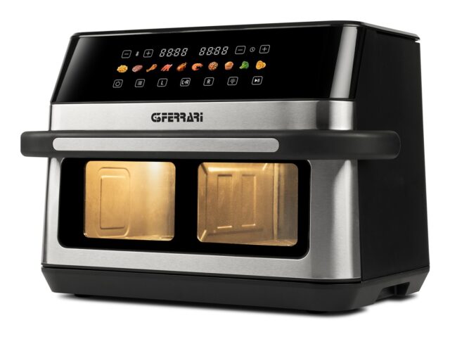 G3 Ferrari G10223 fryer Double 12 L Stand-alone 2200 W Hot air fryer Black  Stainless steel - imagine 6