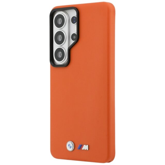 Case BMW M Metal Logo MagSafe for Samsung Galaxy S26 Ultra orange - imagine 2