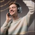 AWEI over-ear Bluetooth headphones AT78 ANC black - imagine 2