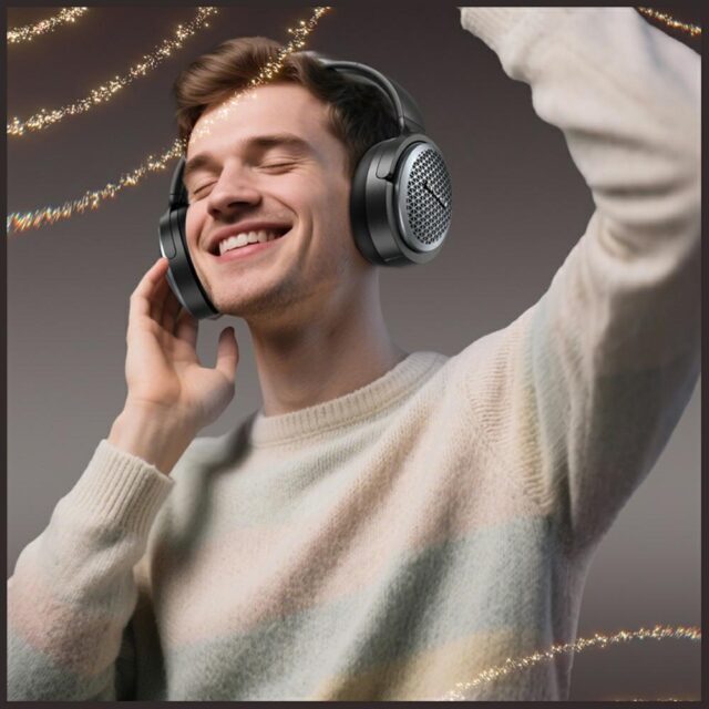 AWEI over-ear Bluetooth headphones AT78 ANC black - imagine 2