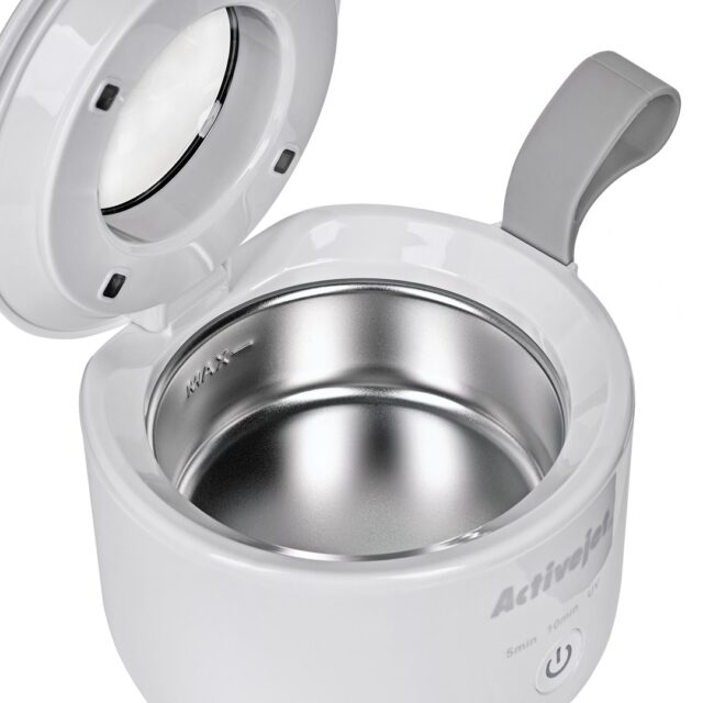 Activejet USB rechargeable UV ultrasonic cleaner AUC-198 white - imagine 4