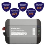Qoltec Intelligent Professional Monolith Battery Charger for LiFePO4 AGM GEL SLA batteries | 50A | 12V - imagine 3