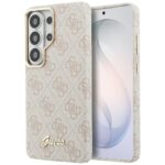 Guess PU 4G Script Metal Logo Magnetic Zadní Kryt pro Samsung Galaxy S26 Ultra Pink - imagine 2