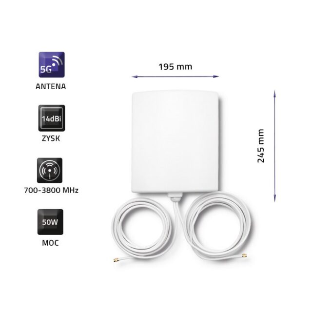 Qoltec 57022 5G Antenna | 14 dBi | Outdoor - imagine 3