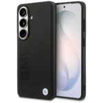 Case BMW Leather Hot Stamp MagSafe for    Samsung Galaxy S26 Plus black
