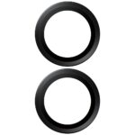 PanzerGlass Hoops Tempered Glass Lens Screen Protector for iPhone 17 / 16 / 16 Plus Black - imagine 3