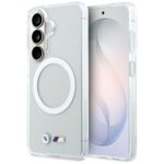 Case BMW IML Shockproof Metal Logo       MagSafe for Samsung Galaxy S26 transparent - imagine 2