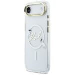 Case Karl Lagerfeld IML Choupettes Karl  Script Logo MagSafe for iPhone Air transparent - imagine 2