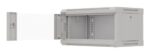 Wall-mount 19  4U 540X350 glass door grey rack cab - imagine 5
