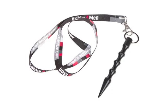 Kubotan GUARD DEFENSE STICK Self-Defense Keychain Stick 14 cm Black (YC-005-BL) - imagine 5