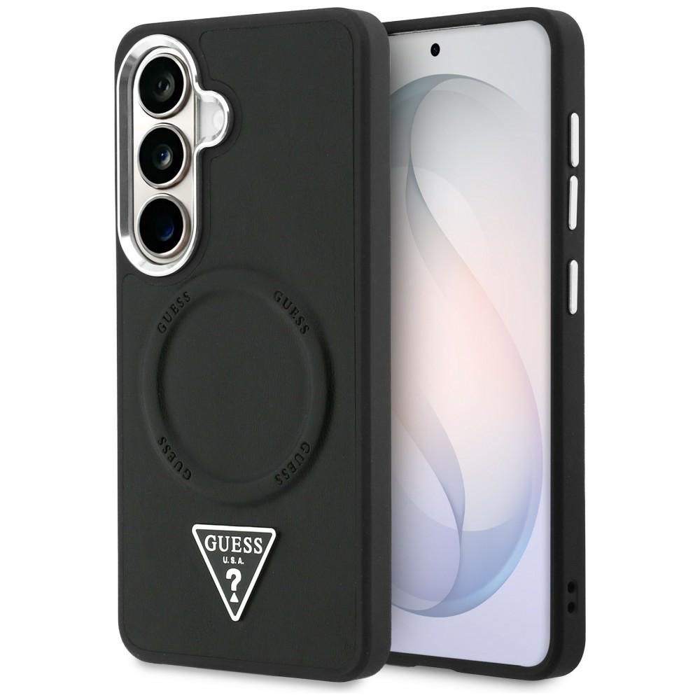 cps-88671180de666c0431d458b81e1847b9-2026-03-26-08-50-45 Case Guess Embossed Ring Triangle Logo MagSafe for Samsung Galaxy S26 black - imagine 1