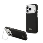 Lacoste Iconic Petit Pique Camera Stand MagSafe Zadní Kryt pro iPhone 17 Pro Black