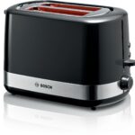 Bosch TAT6A513 toaster 2 slice(s) 800 W Black  Stainless steel