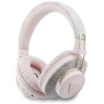 Over-ear headphones Guess Triangle Logo    Bluetooth ENC pink