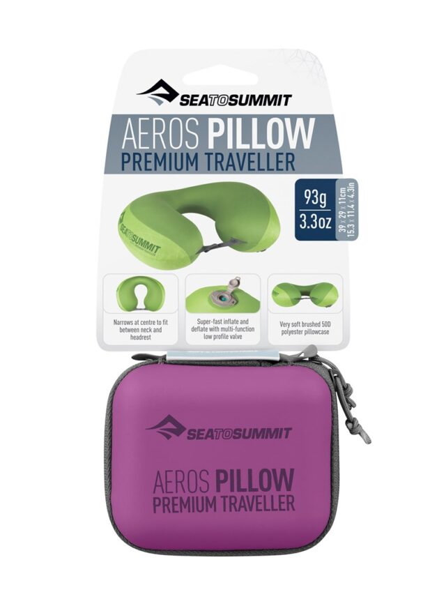 Pillow SEA TO SUMMIT Aeros Premium Traveller Magenta - imagine 4