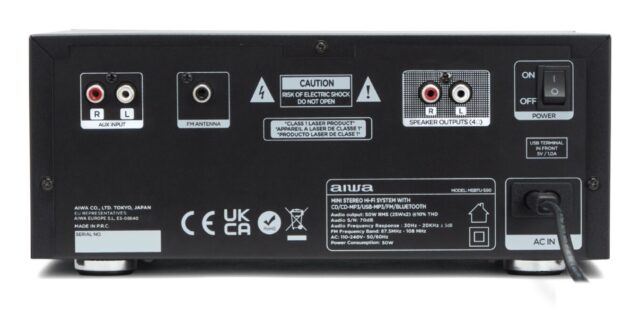 Aiwa MSBTU-550 home audio system Home audio micro system 50 W Black - imagine 3