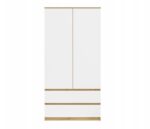MALWA SS-90 wardrobe  artisan oak/white - imagine 4