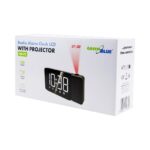 Digital LED clock radio with GreenBlue projector  FM radio  alarm  12/24 clock  5V DC USB power supply + CR2032  GB172 - imagine 6