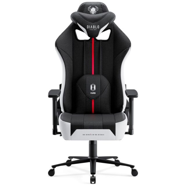 Gaming chair Diablo Chairs X-Player 2.0 King Size white-black - imagine 2