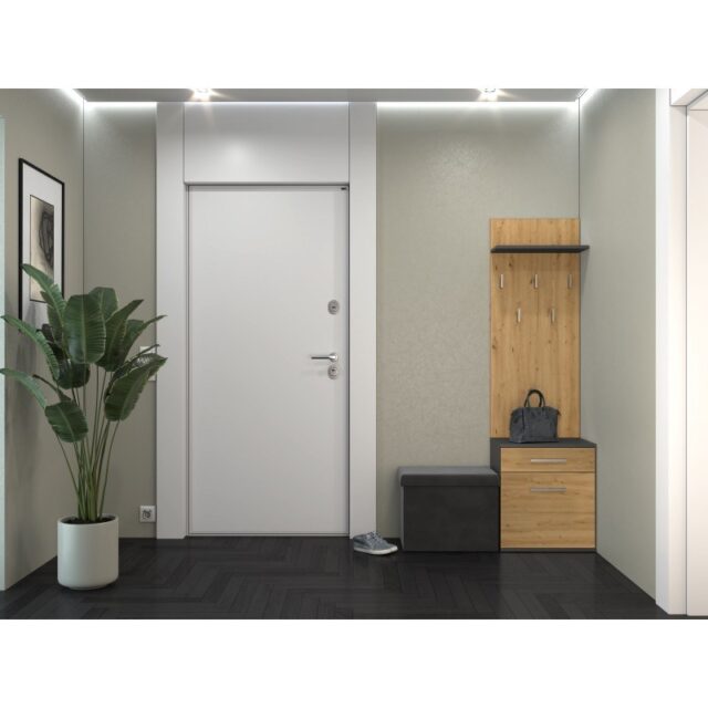 Topeshop DUO WIESZAK ANT/ART clothing hanger Anthracite  Oak - imagine 7