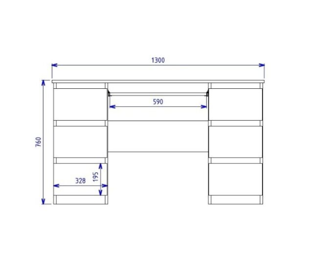 KUBA Desk Colour Cashmere - imagine 4