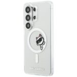 Case Karl Lagerfeld IML Peekaboo         Choupette MagSafe for Samsung Galaxy S26 Ultra transparent - imagine 3