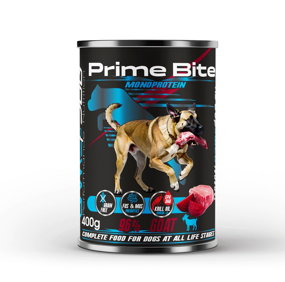 cps-89ff34fc083befe5c29fb0ca050873a0-2026-03-22-05-13-51 PRIME BITE Monoprotein Goat with beetroot - wet dog food - 400g - imagine 1