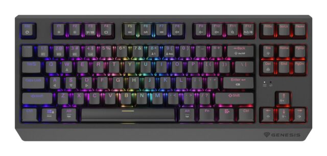 GENESIS Thor 230 TKL keyboard Gaming USB + RF Wireless + Bluetooth QWERTY US English Black - imagine 2