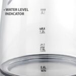 Czajnik elektryczny szklany 1630W MR-062-BLACK MAESTRO - imagine 3