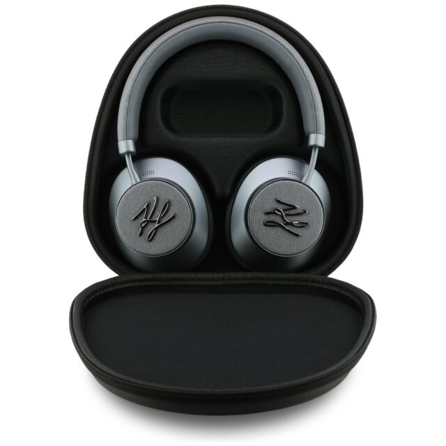 Headphones Karl Lagerfeld Grained Initials Bluetooth ANC gray - imagine 5
