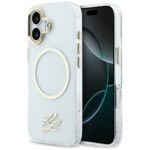 Etui Karl Lagerfeld IML KL Script Logo    MagSafe do iPhone 17 przezroczysty