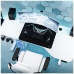 Desk with height adjustment Diablo Chairs X-TENSIO 1600 white - imagine 9