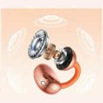 Headphones TWS USAMS R03 Echo Clip-on Bluetooth 6.0 wireless blue - imagine 3