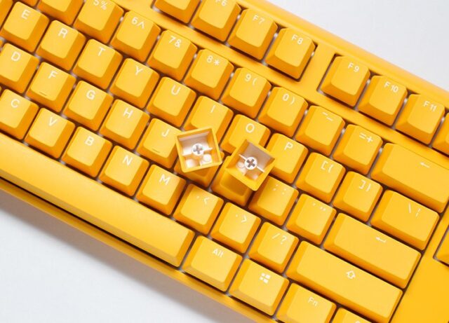 Ducky One 3 TKL keyboard Gaming USB QWERTY English Yellow - imagine 5
