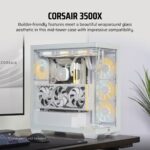 Corsair Midi Tower 3500X LXR LINK TG White - imagine 3