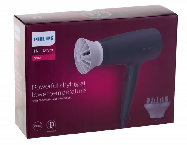 Philips BHD302/30 hair dryer 1600 W Black - imagine 8