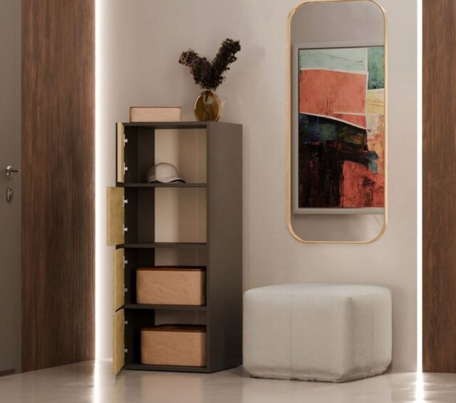 ALMA CHEST OF DRAWERS  ANTHRACITE/ARTISAN OAK - imagine 8