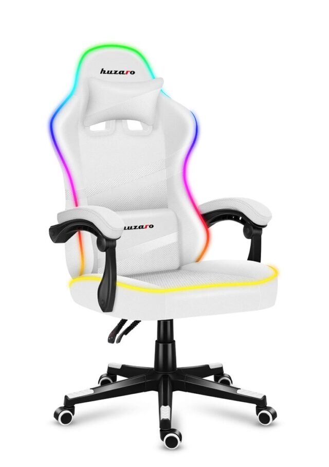 Gaming chair - Huzaro Force 4.4 RGB White - imagine 4