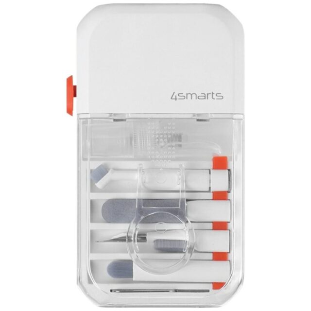 Multifunctional cleaning set 4smarts 10in1 for phones and devices white - imagine 3