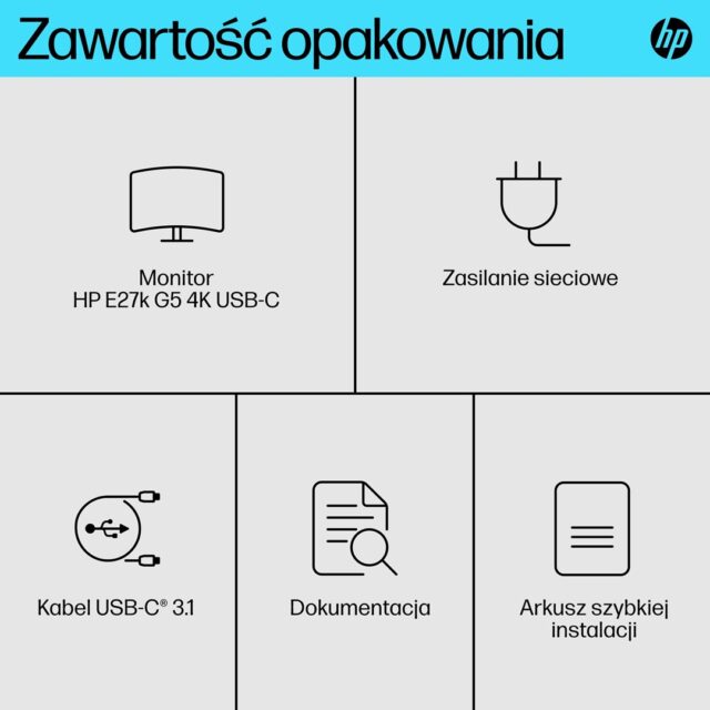 HP E-Series E27k G5 4K USB-C Monitor - imagine 5