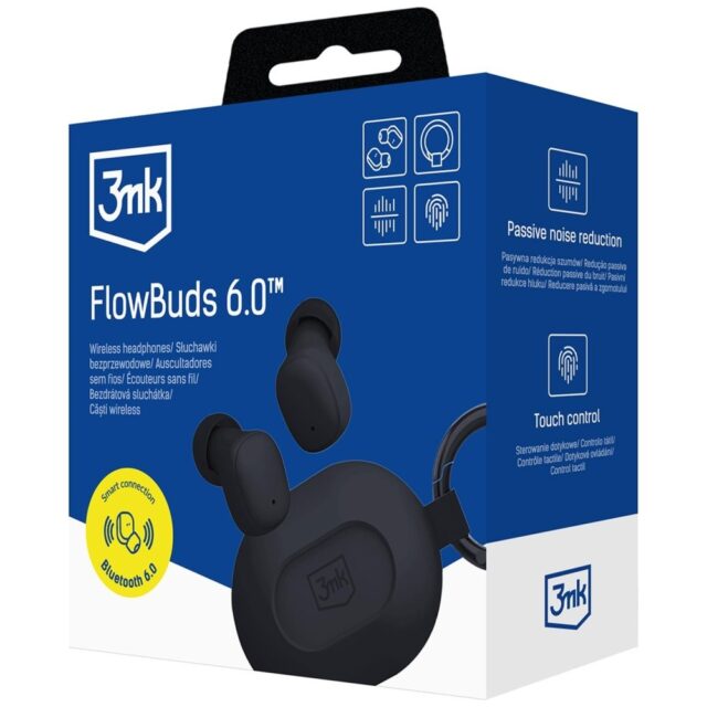 Wireless Earbuds 3MK FlowBuds 6.0 Black - imagine 2