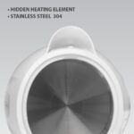 Electric kettle MAESTRO MR013 1 L 1100 W (MR-013-GREEN) Green  White - imagine 3