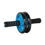 REBEL ACTIVE Double wheel  roller for abdominal exercises AB Wheel - imagine 2