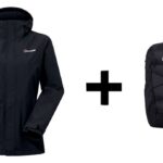 Kurtka Berghaus Hillwalker IA Shell roz. M Czarna + Plecak Berghaus 24/7 365 U18 Czarny