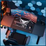 Desk with height adjustment Diablo Chairs X-TENSIO 1400 black - imagine 9